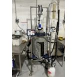 Used Across International 20 Liter Jacketed Glass Reactor. w/ Condenser & Julabo ChillerModel R20.