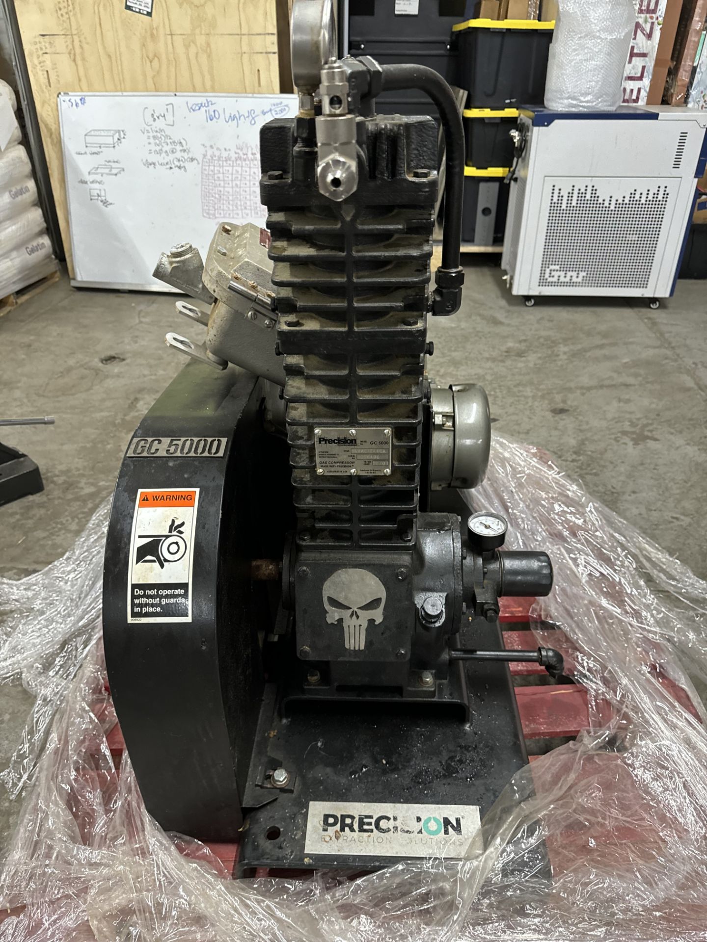 Used Precision Extraction GC5000 Solvent Recovery Gas Compressor w/ Rebuild Kit. Model GC5000 - Image 2 of 8