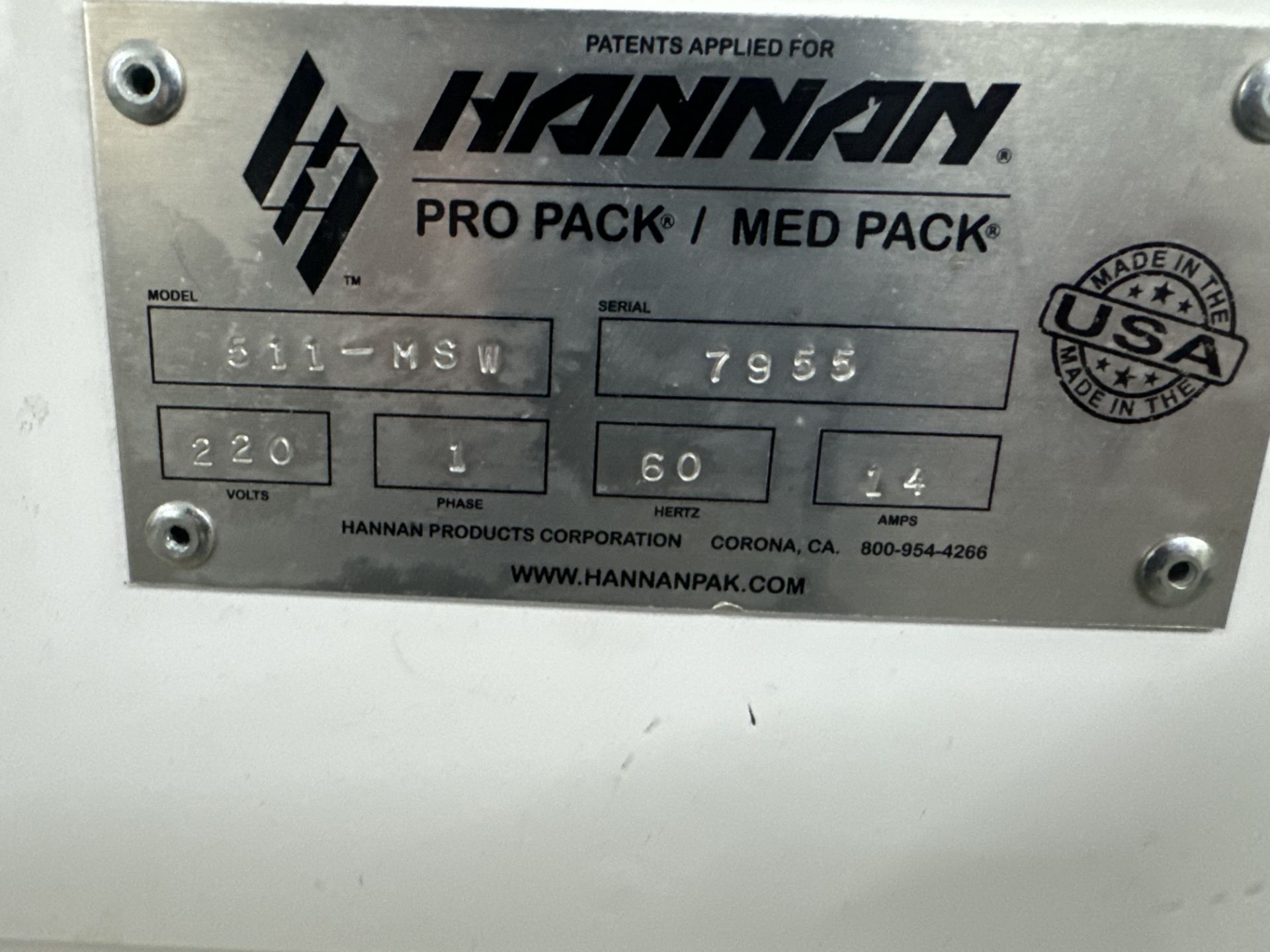 Used Convectium Blister Pack. Model Kannan 710 Seal - Image 8 of 8