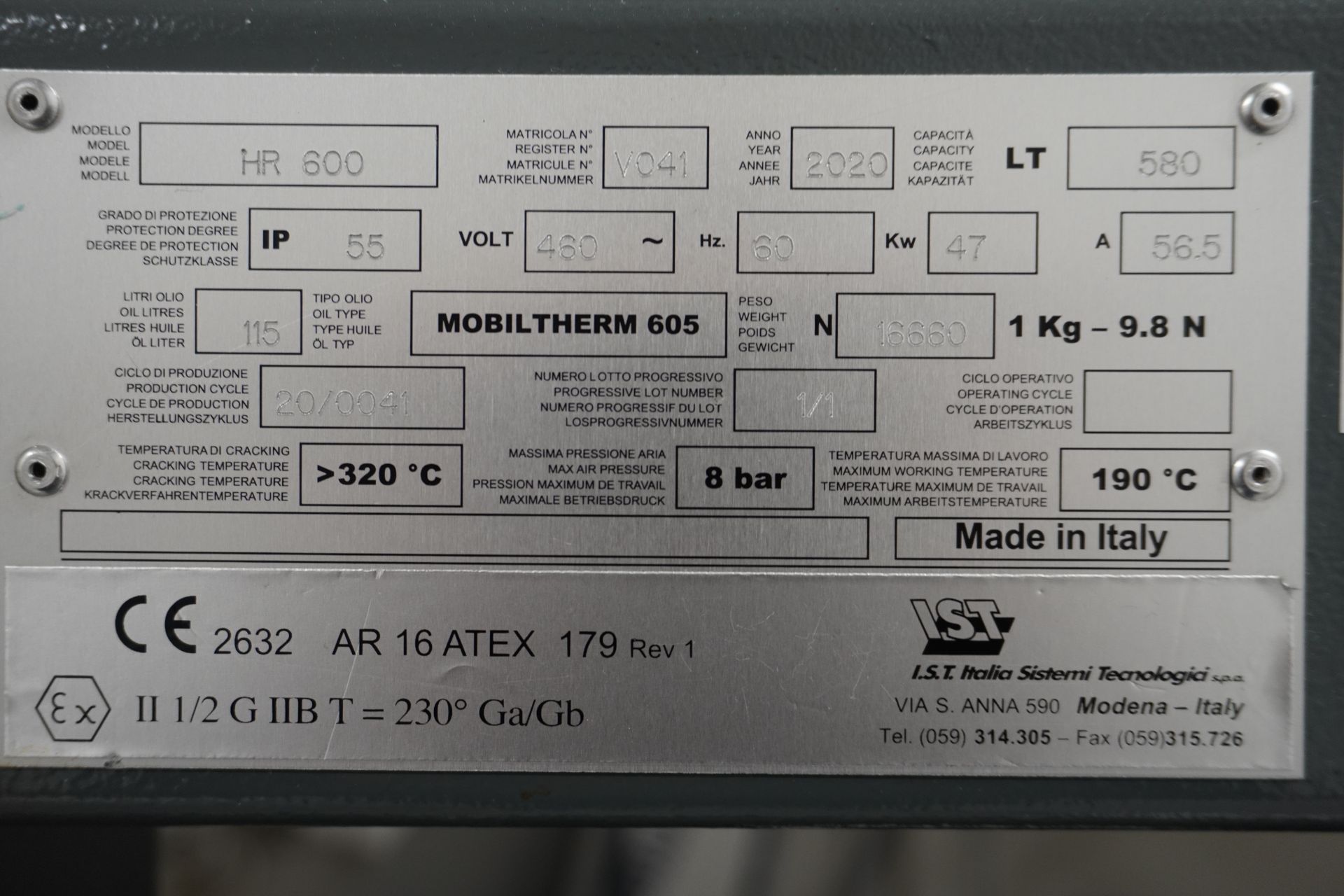 Used IST HR 600 Automated Solvent Recovery System. Model HR 600. - Image 4 of 12