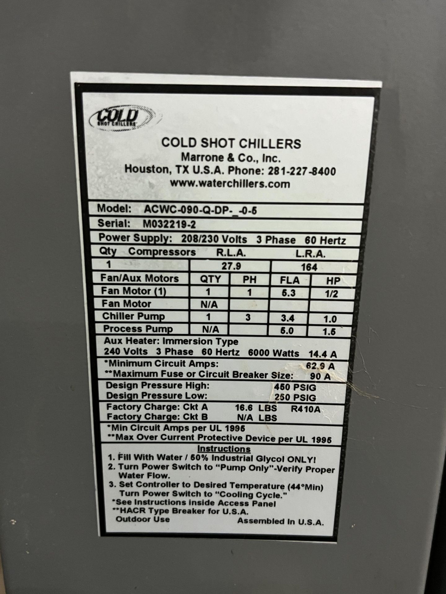 Used IES Automated CO2 Extraction System. Model CDMH.20-2x-2f. - Image 6 of 11