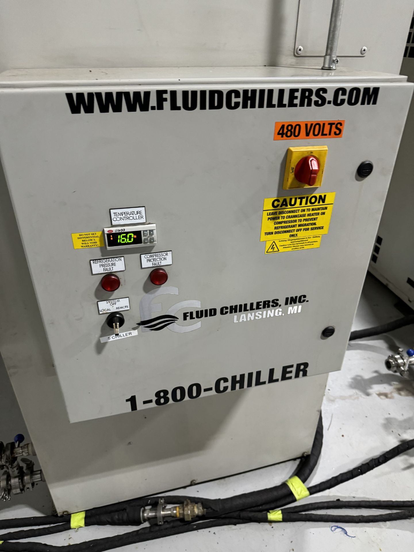 Lot of (3) Used Fluid Chillers Inc Air Cooled Chillers. Model Air3000-LT - Image 9 of 13