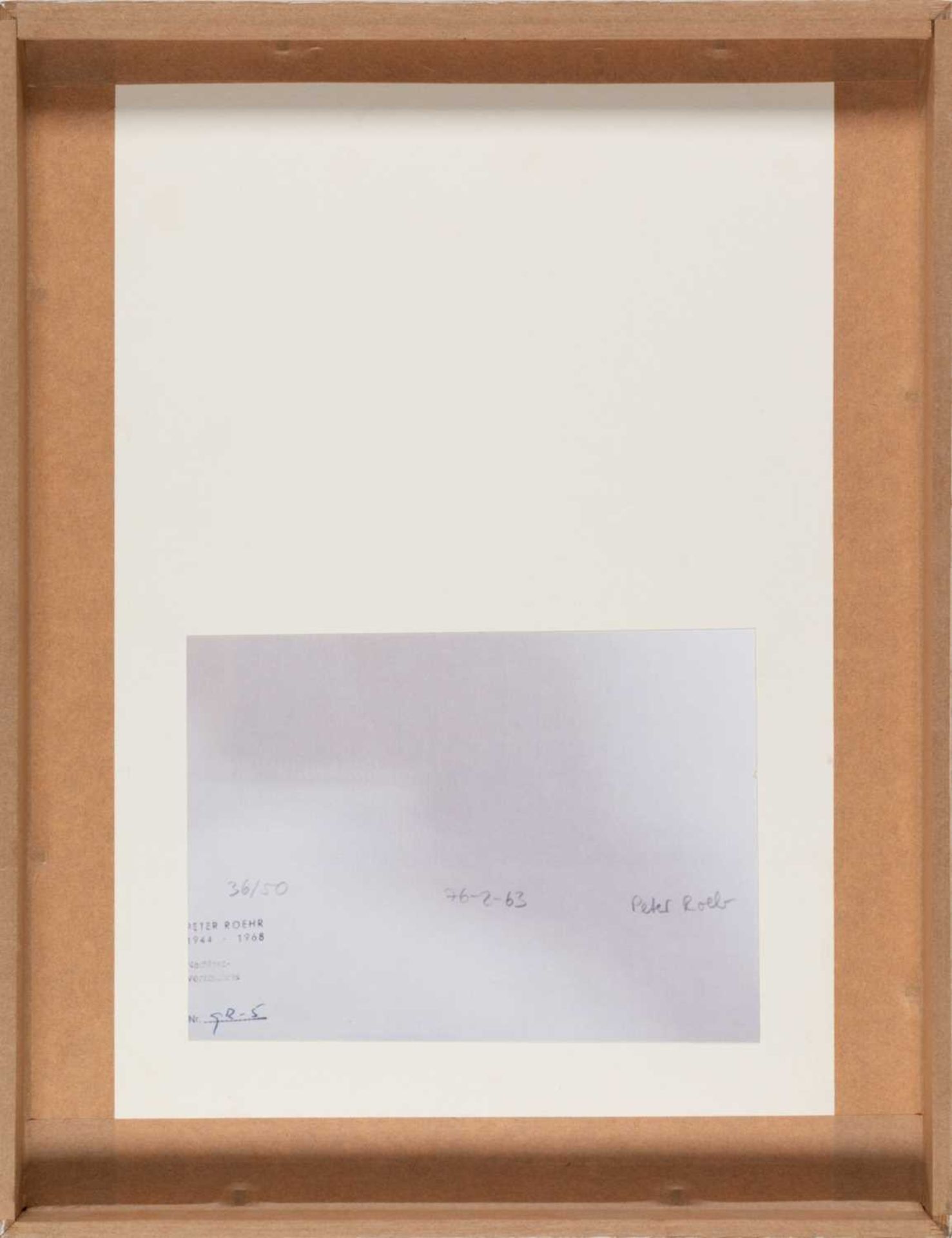 Peter Roehr (1944 Lauenburg in Pommern - Frankfurt a.M. 1968) - Bild 3 aus 3