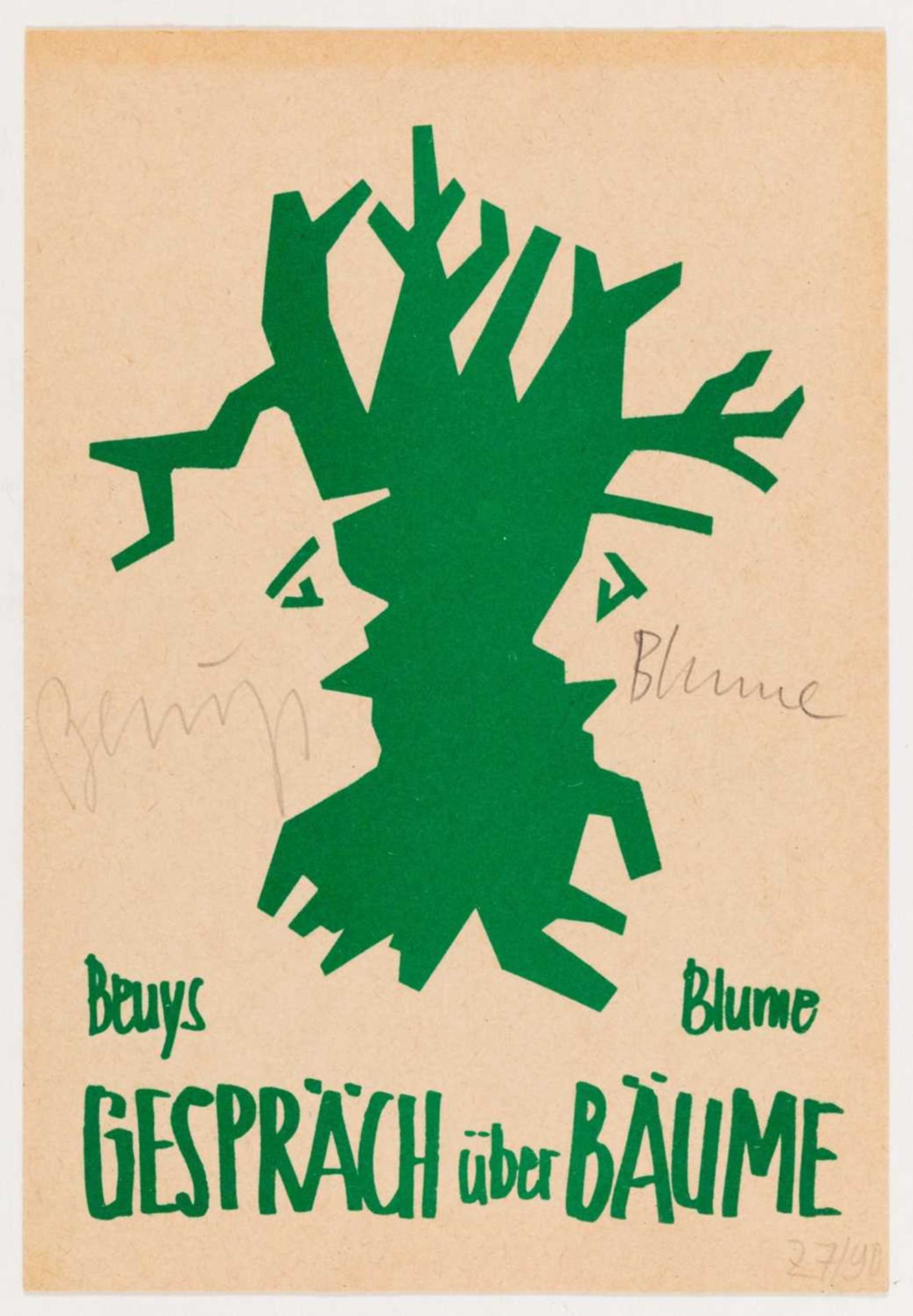 Joseph Beuys (1921 Krefeld - Düsseldorf 1986) & Bernhard Blume (1937 Dortmund - Köln 2011) - Bild 2 aus 5