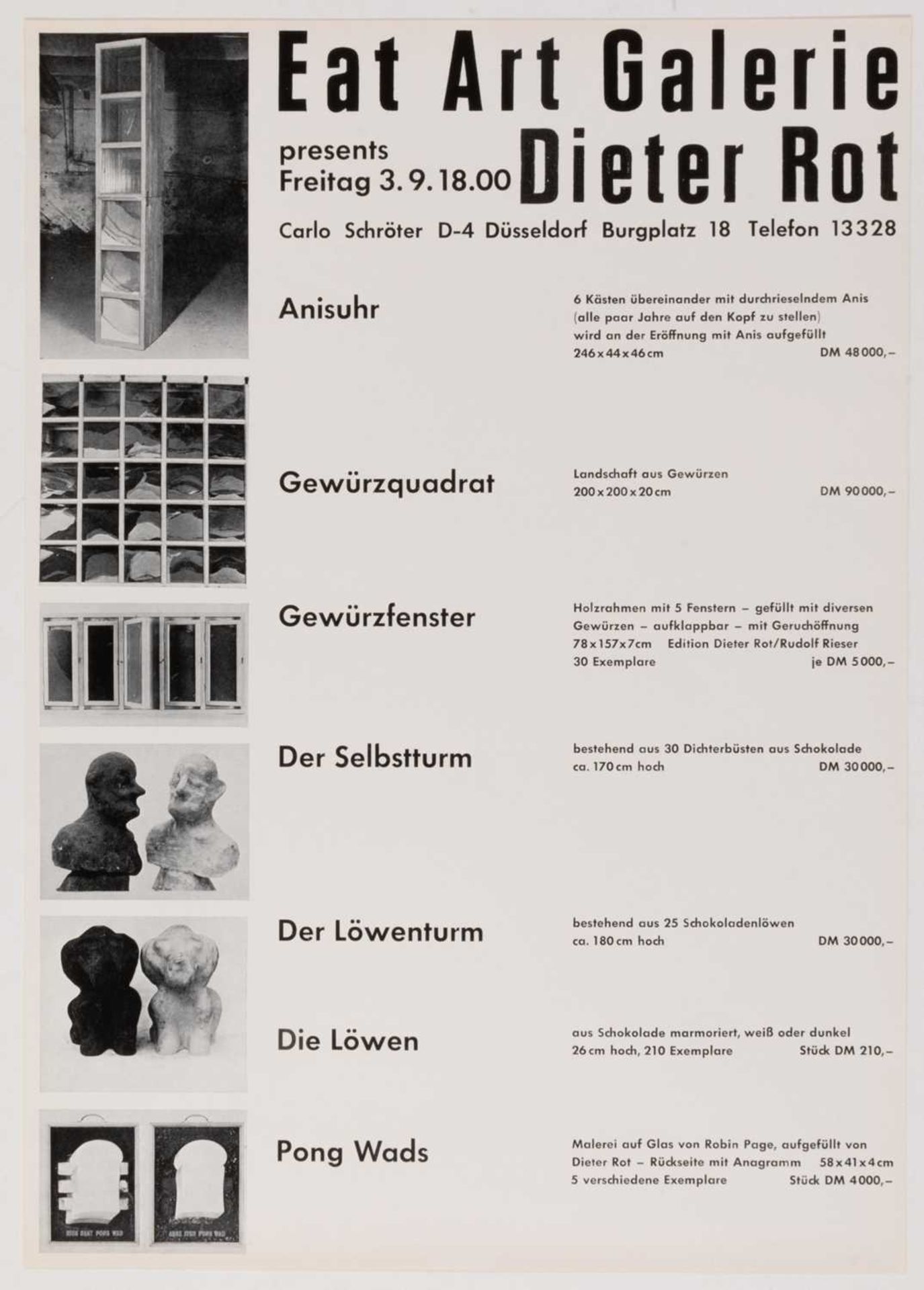 Daniel Spoerri (mit Dieter Roth, Joseph Beuys und Roy Lichtenstein) - Bild 12 aus 15
