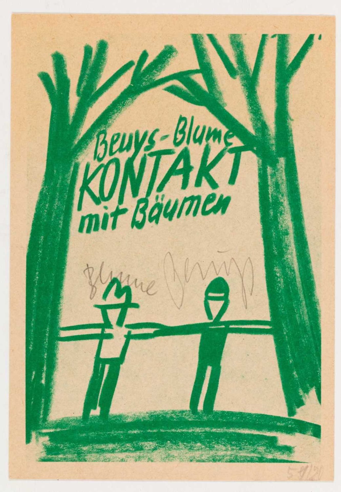 Joseph Beuys (1921 Krefeld - Düsseldorf 1986) & Bernhard Blume (1937 Dortmund - Köln 2011) - Image 4 of 5