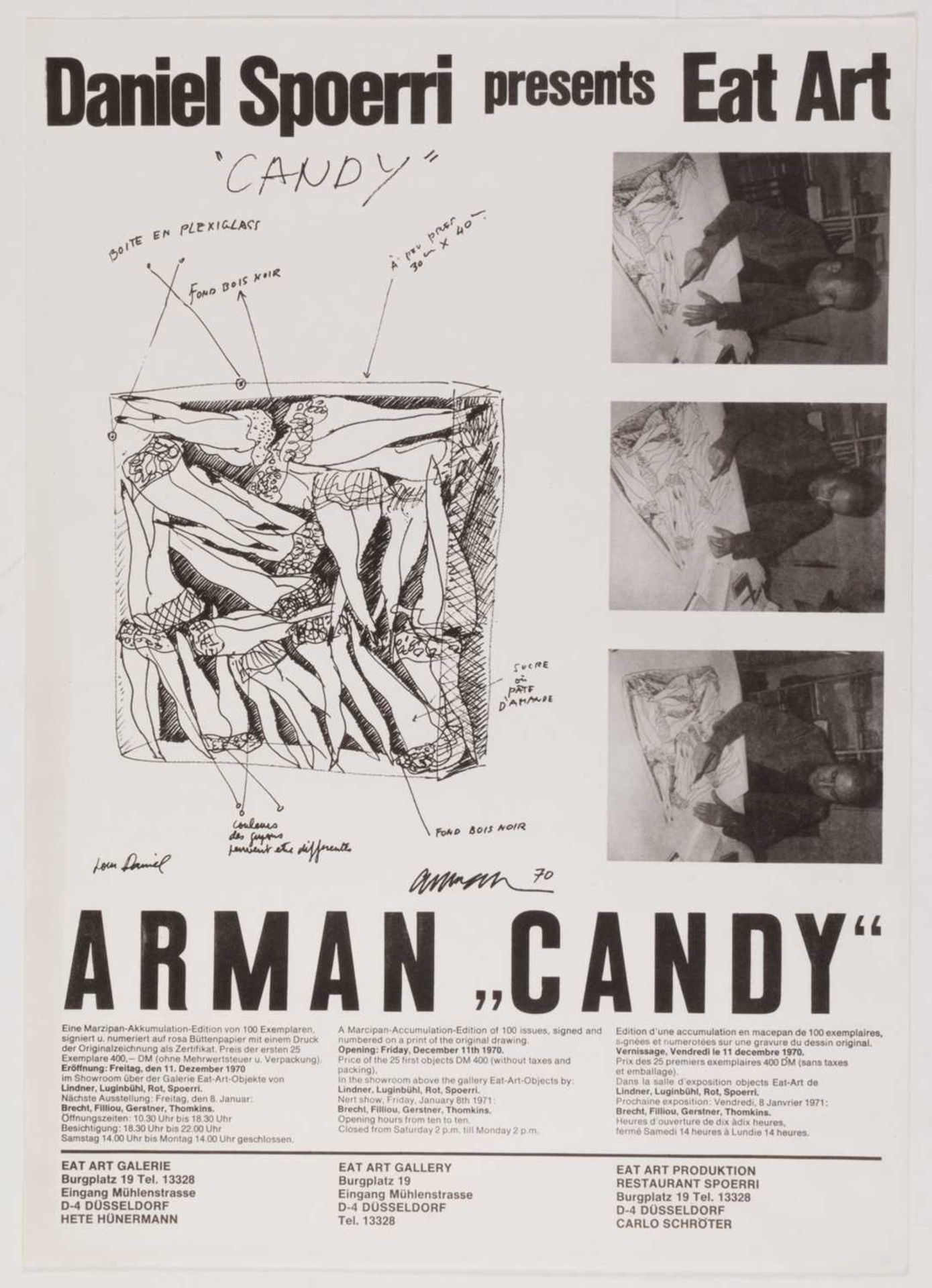 Daniel Spoerri (mit Dieter Roth, Joseph Beuys und Roy Lichtenstein) - Bild 2 aus 15