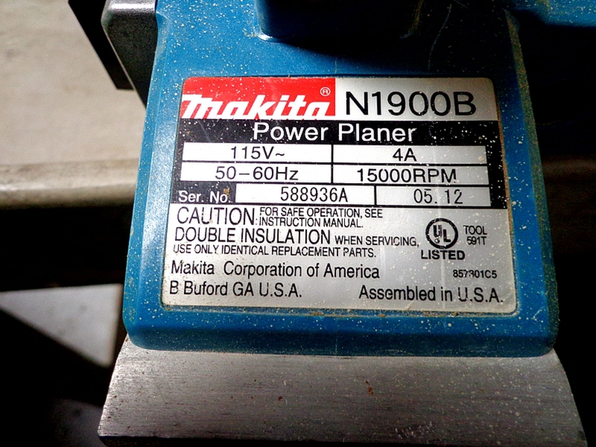 MAKITA N1900B ELECTRIC POWER PLANNER (NO CASE) - Bild 3 aus 3
