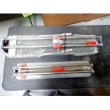 LOT (2) ASSORTED RUBI 24" AND 30" MANUAL TILE CUTTERS