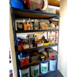LOT - ASSORTED ITEMS- CONTENTS ONLY - RACKS NOT IN SALE; QUICK DRIVE SCREWS, DRY WALL SCREWS, MADI