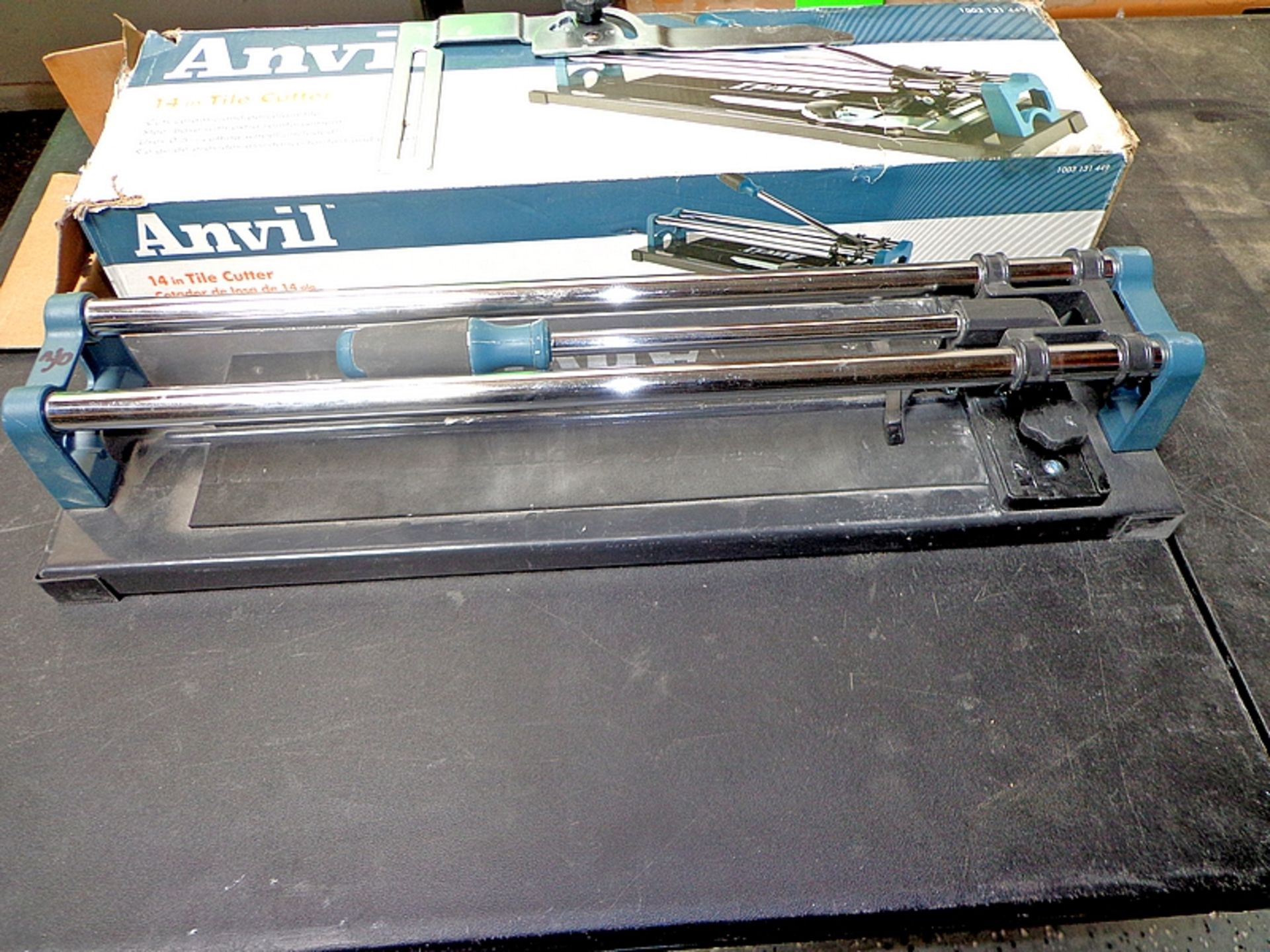 ANVIL 14" CERAMIC AND PORCELAIN TILE CUTTER WITH 1/2" CUTTING WHEEL - Image 2 of 2