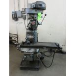 TREE MDL. 2UVR MANUAL VERTICAL MILL WITH 10" X 43" MILLING TABLE