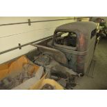 1935 FORD TRUCK CAB WITH CHEVY MOTOR & TRANSMISSION