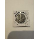 US Half-dollar silver coin 1943
