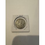 US Half-dollar silver coin 1945