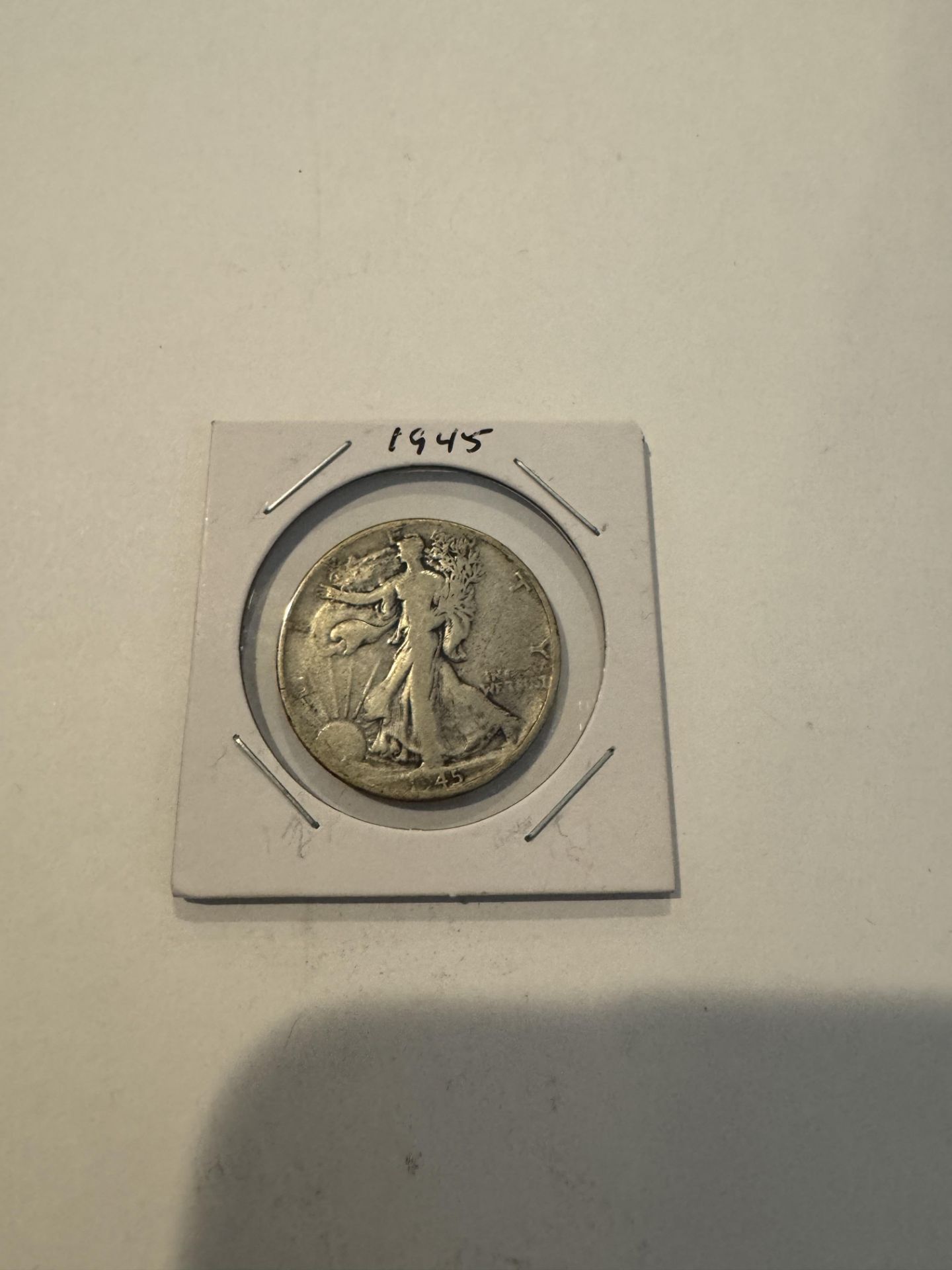 US Half-dollar silver coin 1945