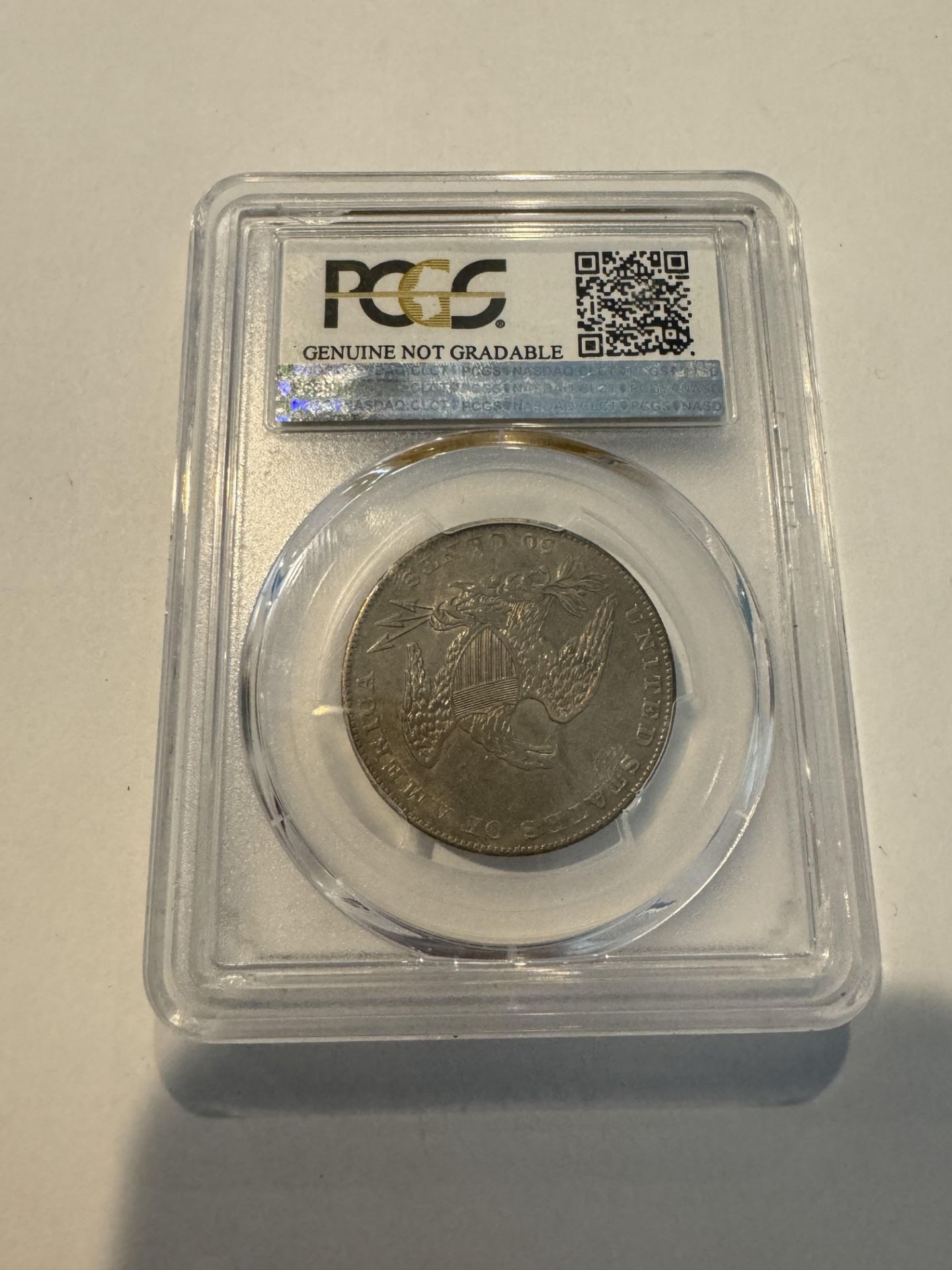 1836 50C PCGS Genuine Altered Surf.-AU Detail Reeded Edge - Image 2 of 2