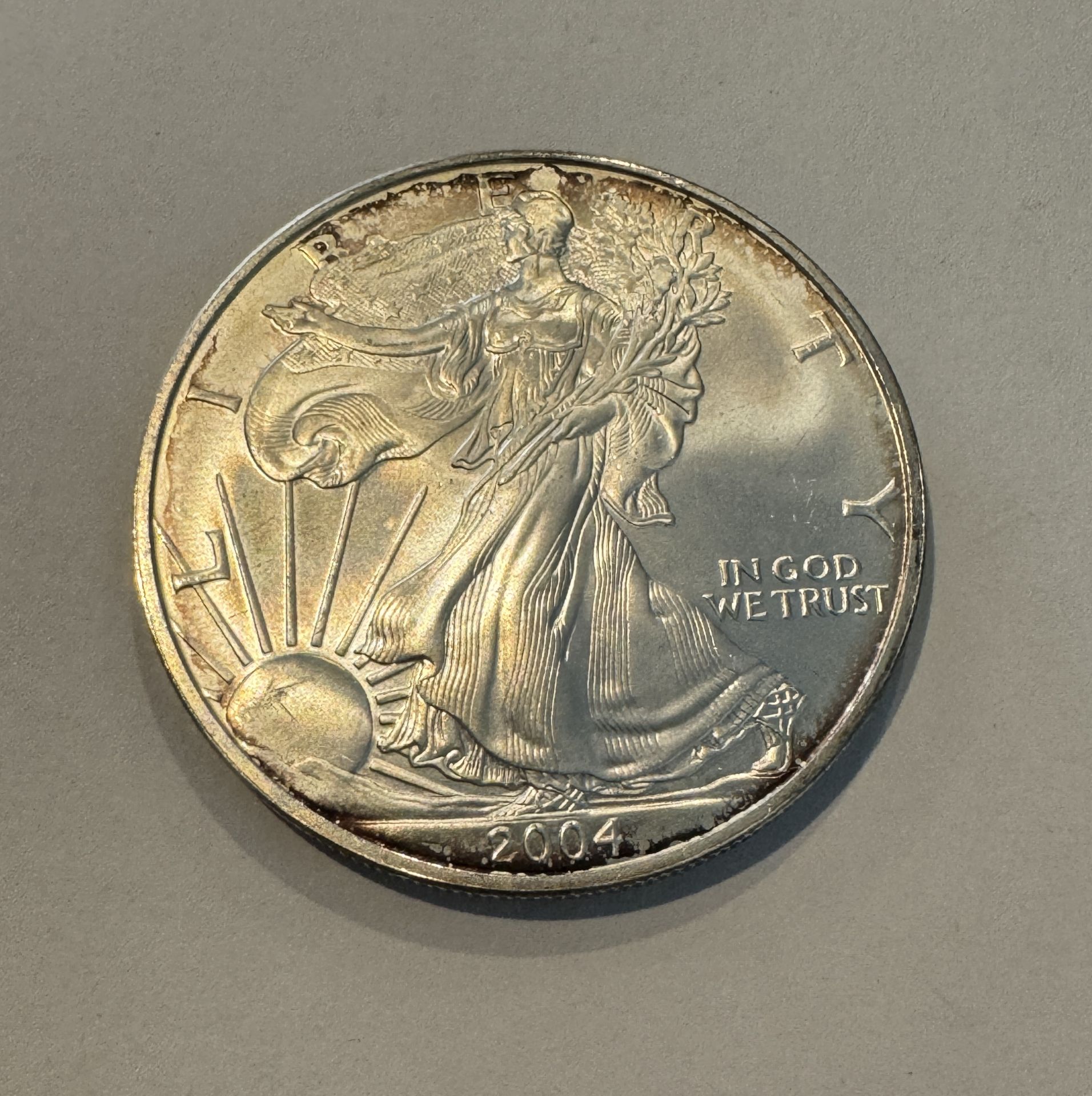 2004 SILVER EAGLE 1 OZ FINE SILVER