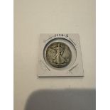 US Half-dollar silver coin 1934