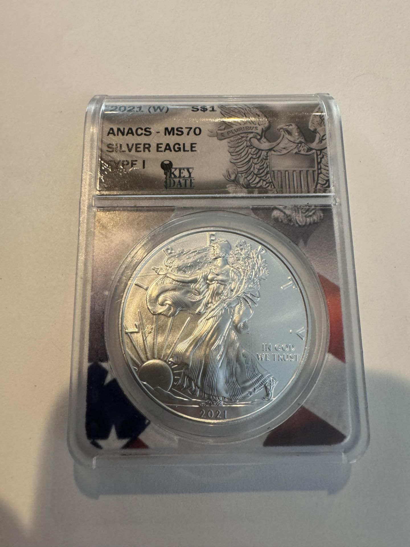 2021 (W) S$1 ANACS - MS70 SILVER EAGLE