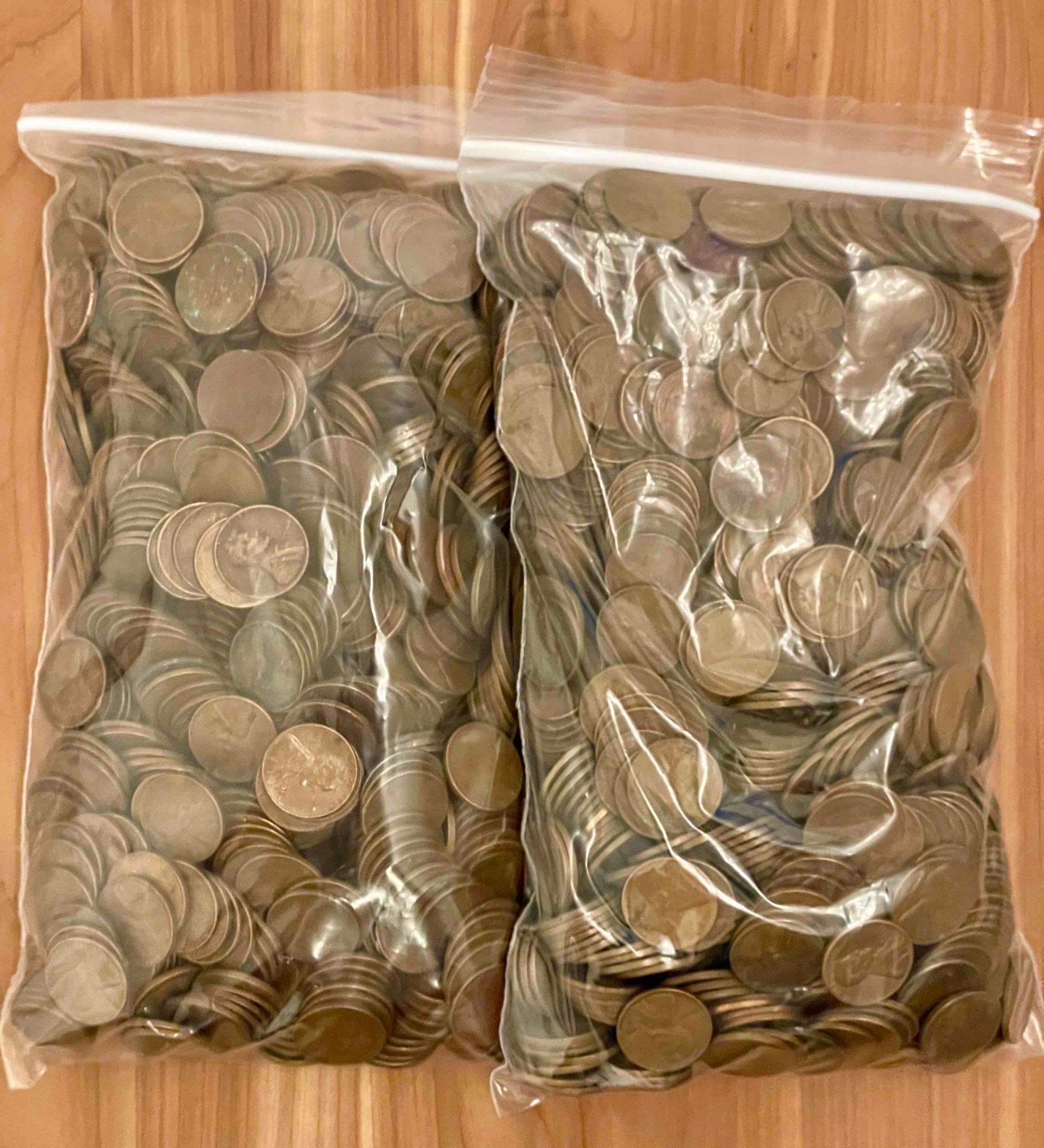 APPROX. 5 LBS OF UNSEARCHED/UNSORTED WHEAT PENNIES