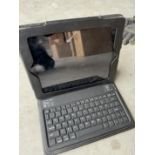 IPAD WITH ATTACHED KEYBOARD CASE, (SOLD FOR PARTS ) APPLE LOCKED