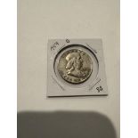 UNITED STATES OF AMERICA HALF DOLLAR 1959 SILVER COIN