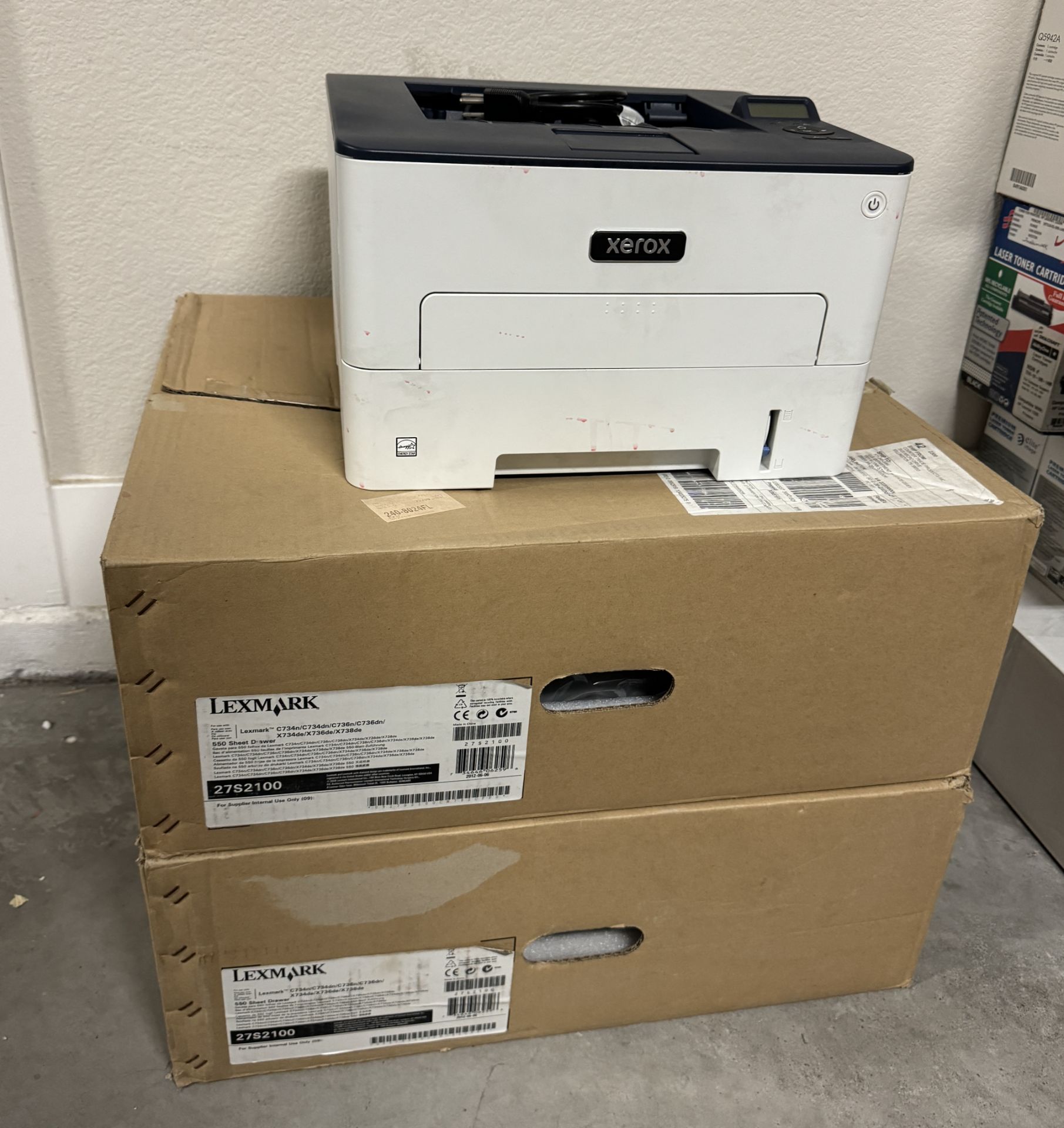 2 NEW LEXMARK PRINTER DRAWERS + XEROX LASER PRINTER - Image 3 of 3