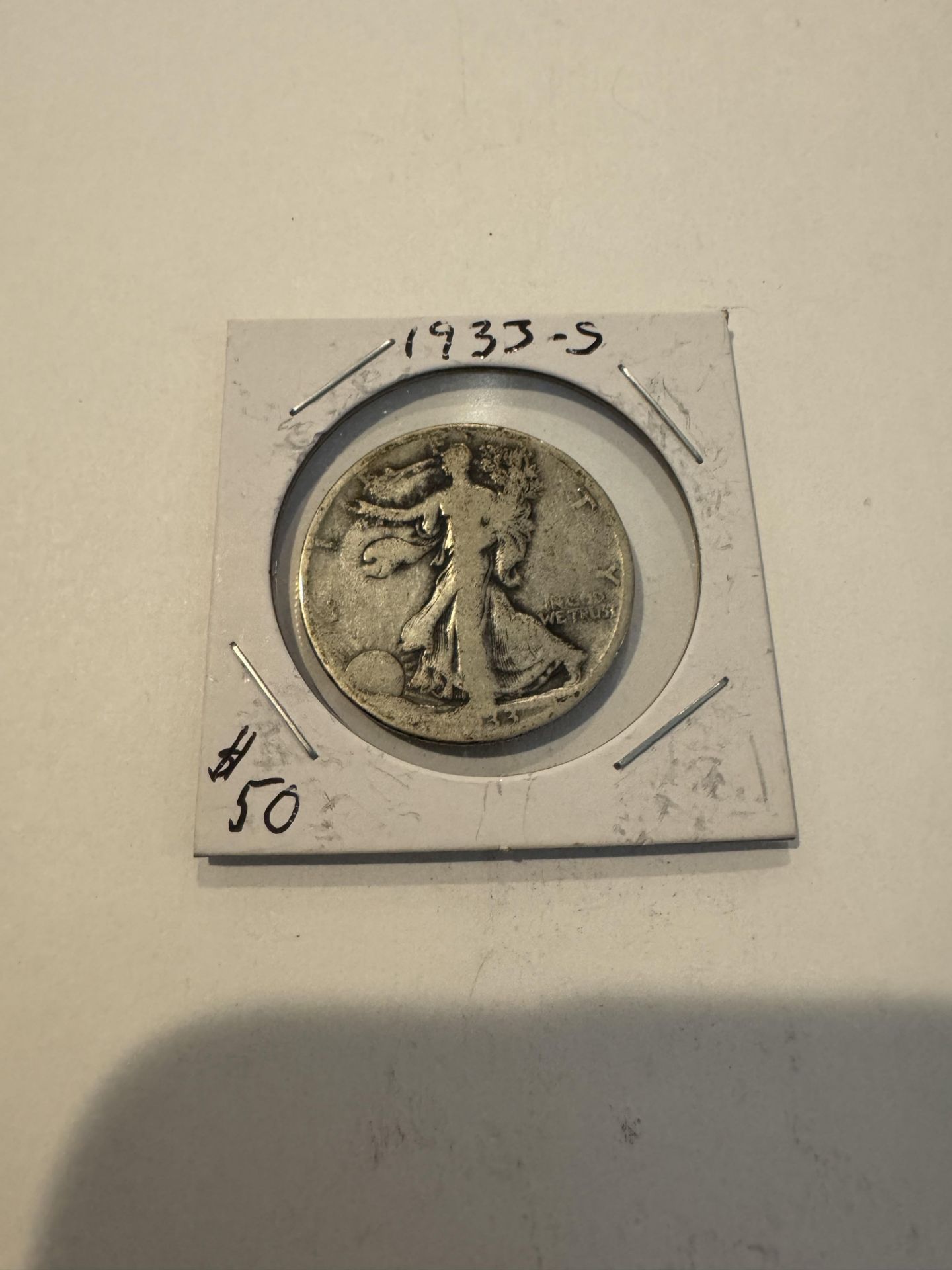 US Half-dollar silver coin 1933