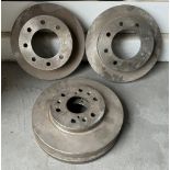 4 ROTORS & BRAKE PADS, " PROBABLY FOR FORD F150 - F350