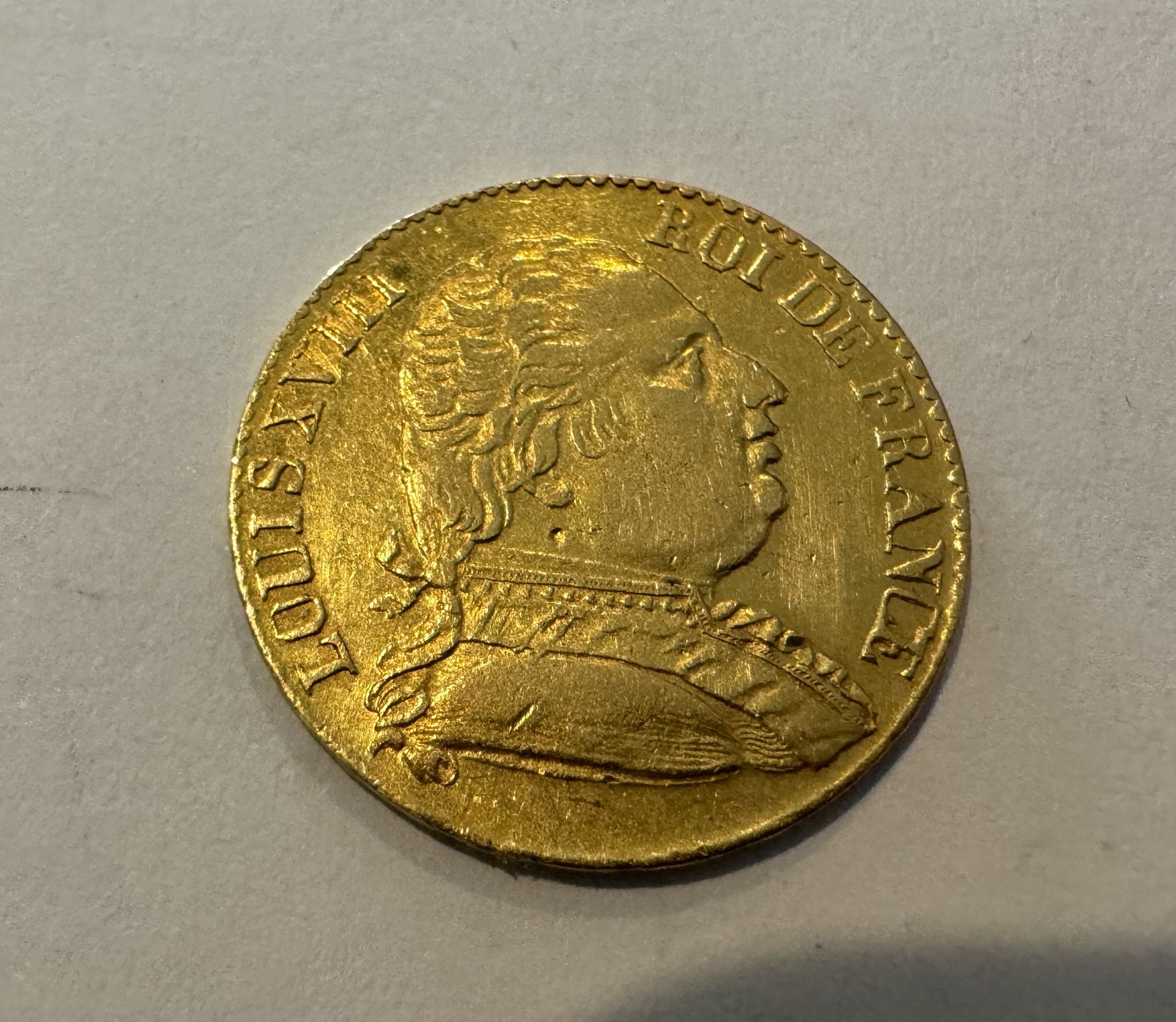 SOLID GOLD 1815-R 20 FRANC KM-X1 BRITISH GOVERNMENT COIN - Image 2 of 2