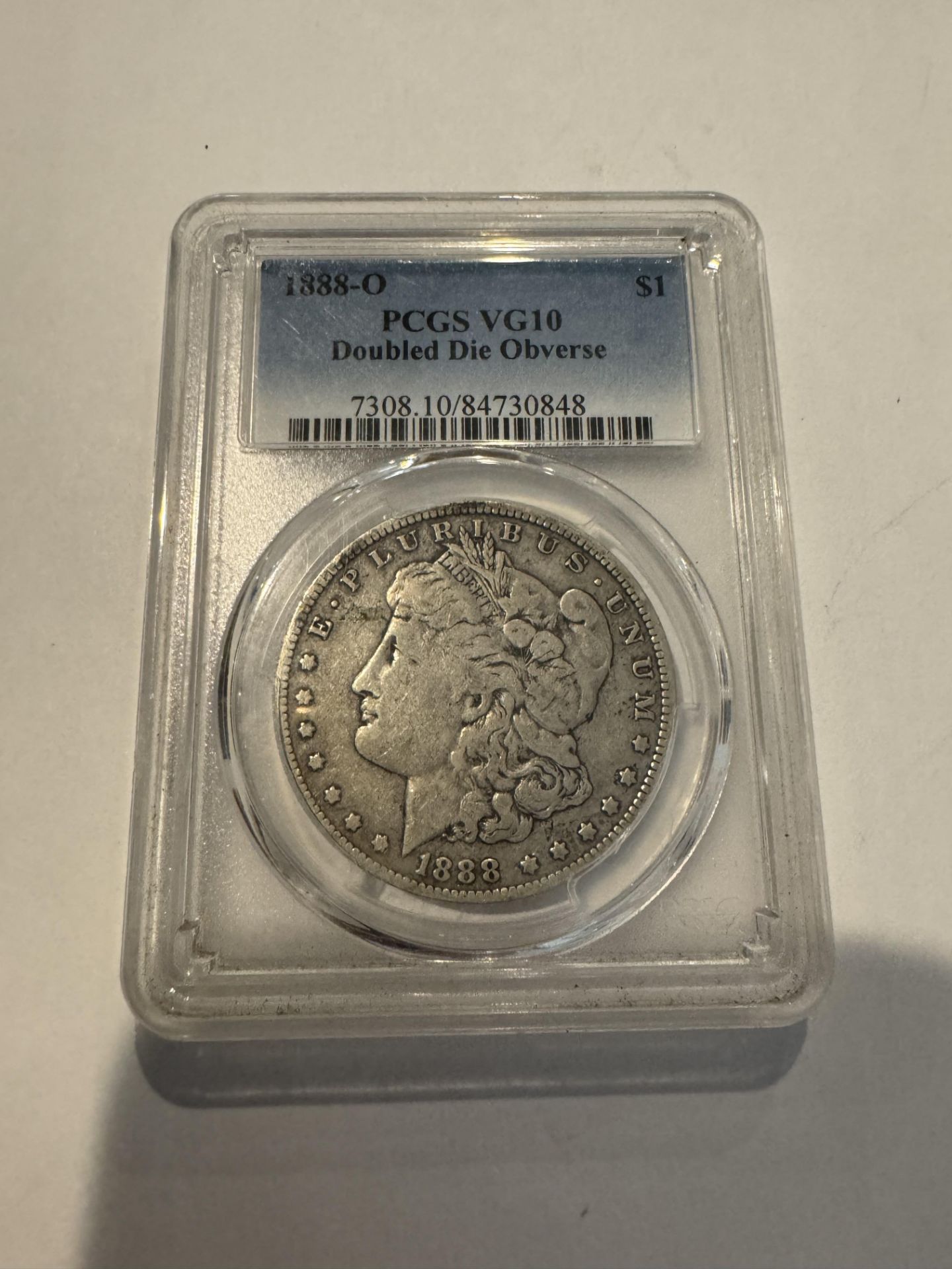 1888-O PCGS VG10 DOUBLED DIE OBVERSE $1