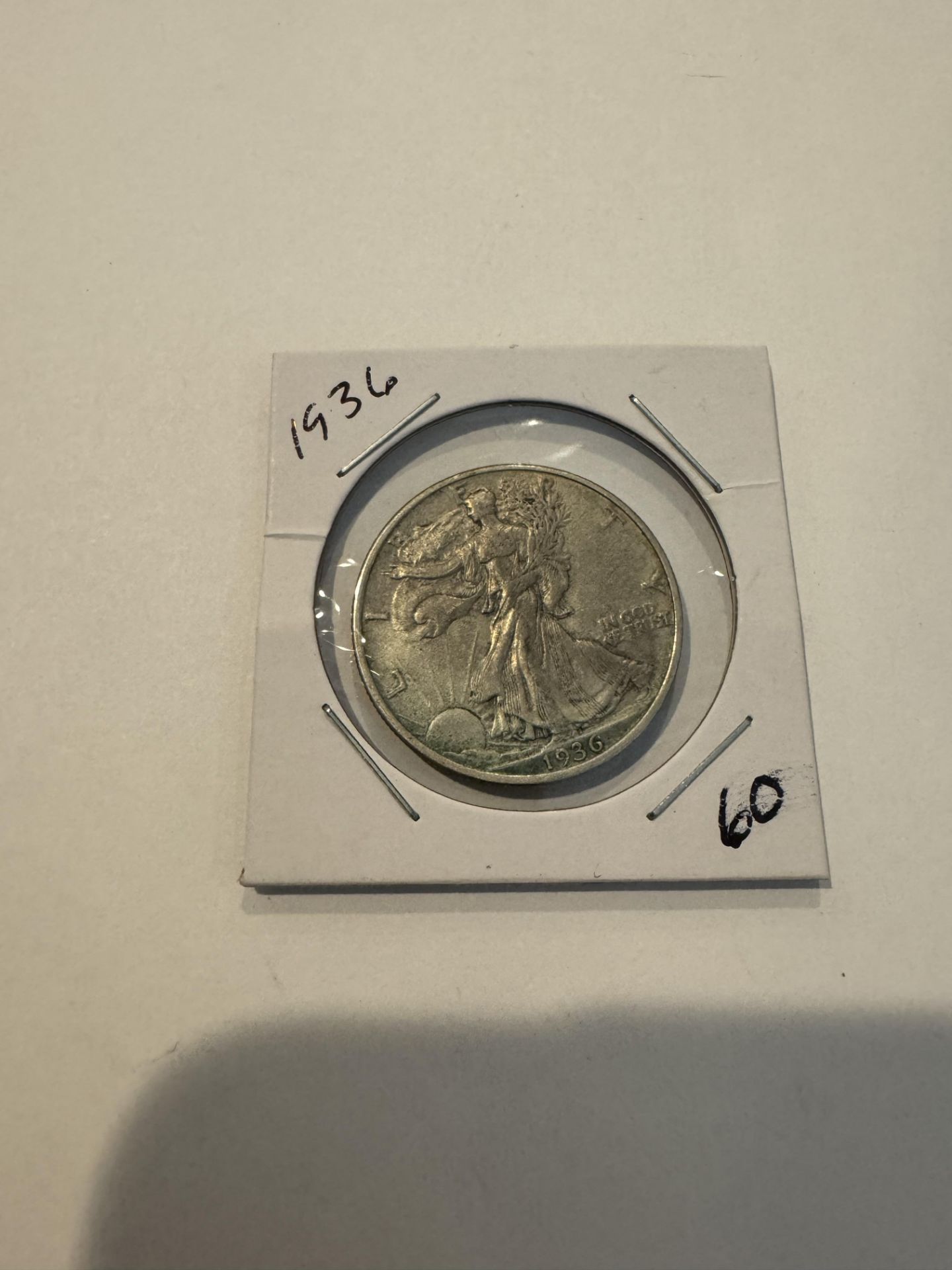 Half dollar silver coin 1936