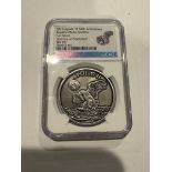 2019 Apollo 11 50th Anniversary Robbins Medal Restrike 1oz Silver First Day of Production MS 70