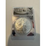 2022 S$1 ANACS - MS70 SILVER EAGLE