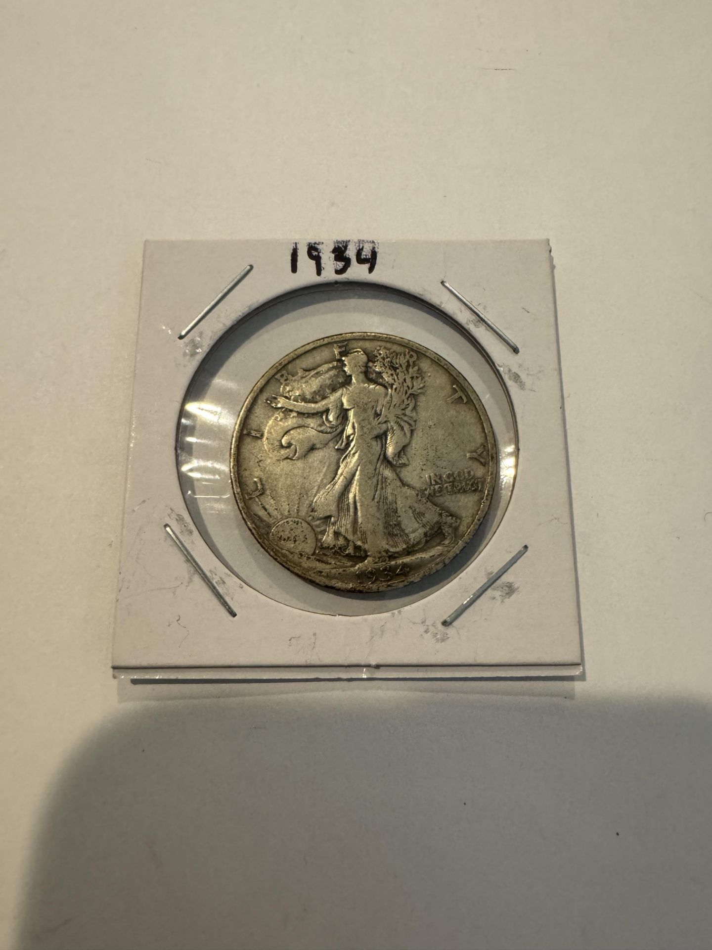 Half dollar silver coin 1934