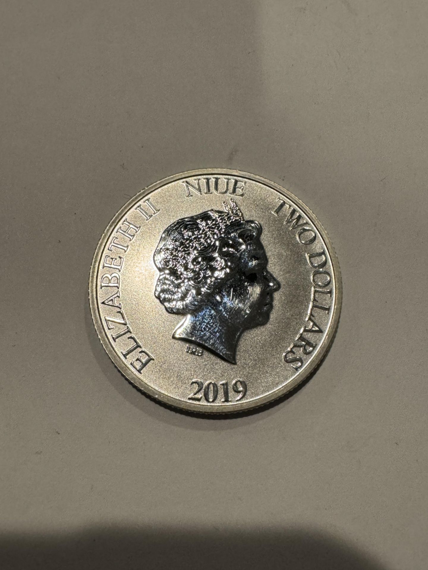 ELIZABETH II NIUE $2 DOLLARS 2019 SILVER COIN 1 OZ