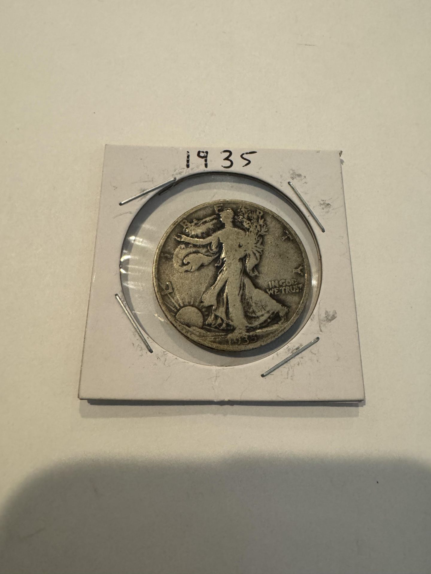 Half dollar silver coin 1935