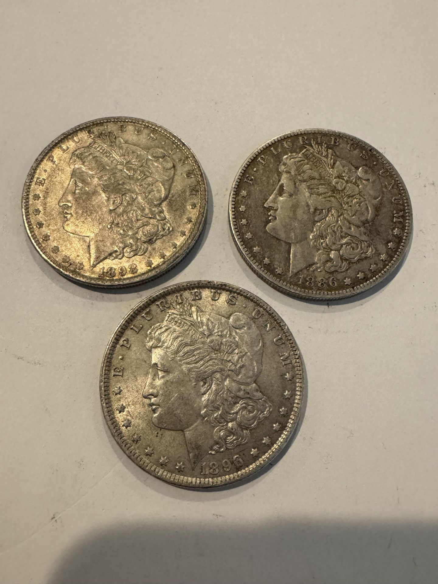 US $1 Dollar silver coin (1886/1896/1898)