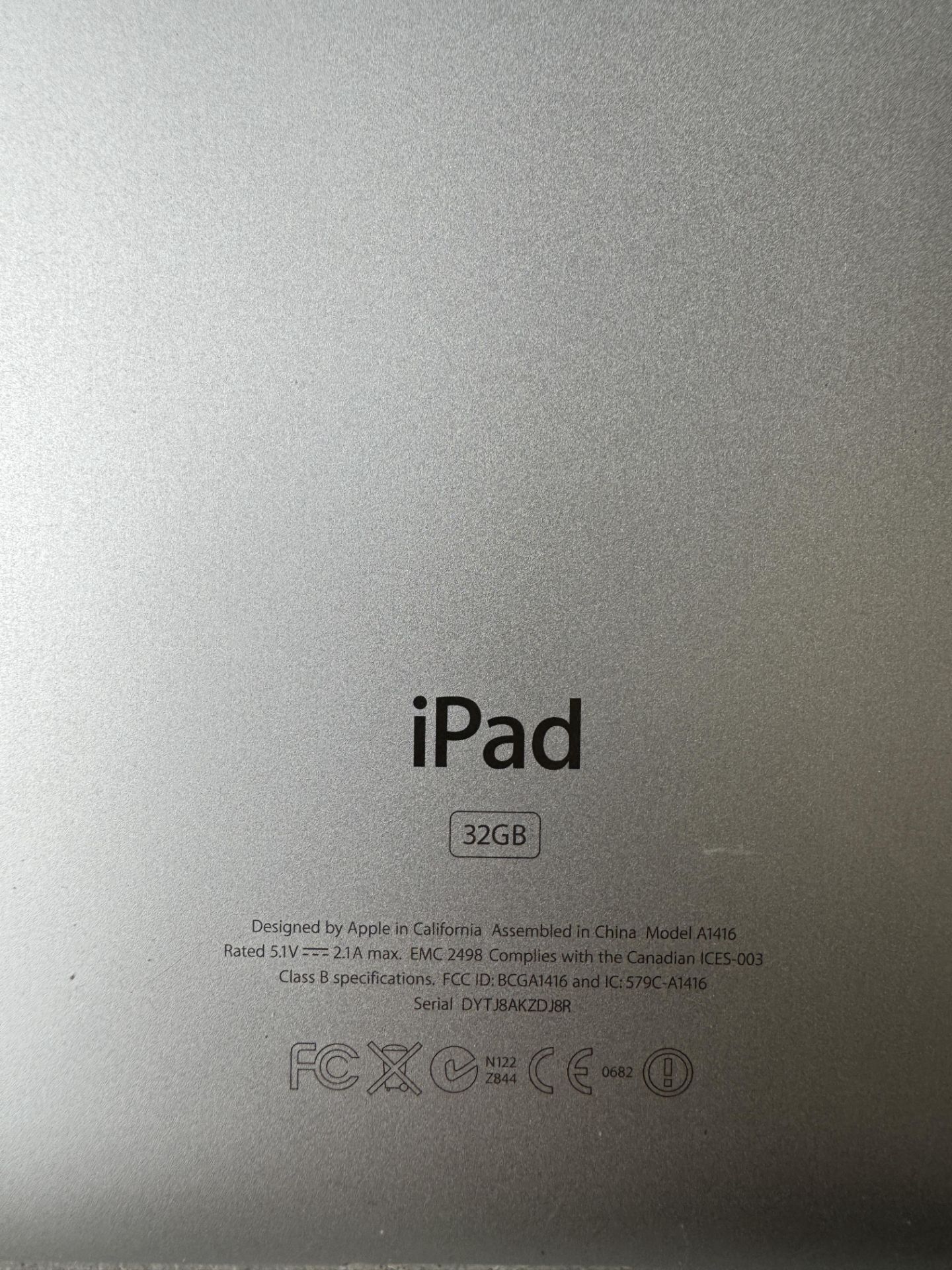 IPAD WITH ATTACHED KEYBOARD CASE, (SOLD FOR PARTS ) APPLE LOCKED - Image 3 of 3