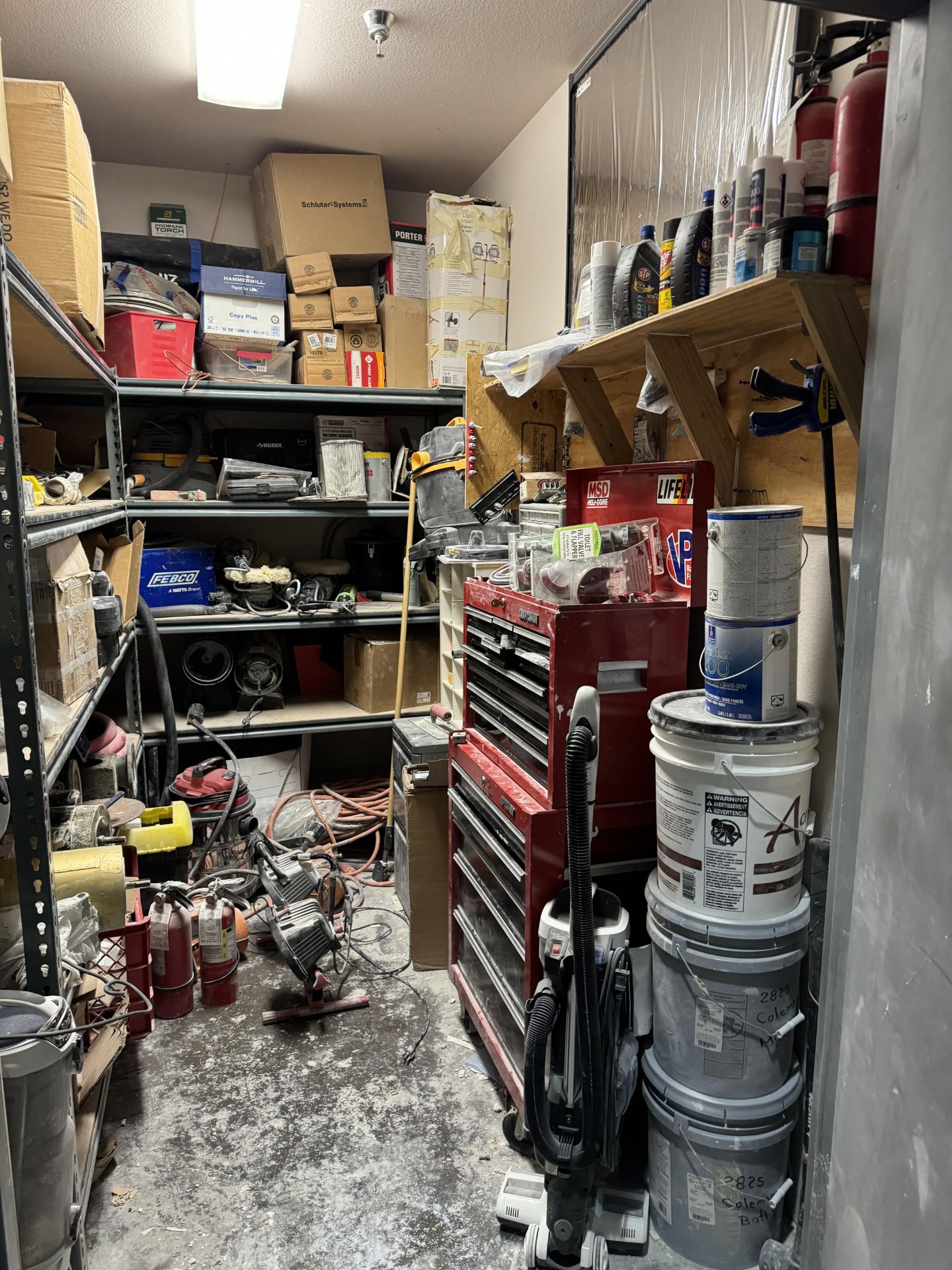 ENTIRE STORAGE UNIT FROM MANUFACTURING PLANT FULL OF TOOLS + NEW ITEMS