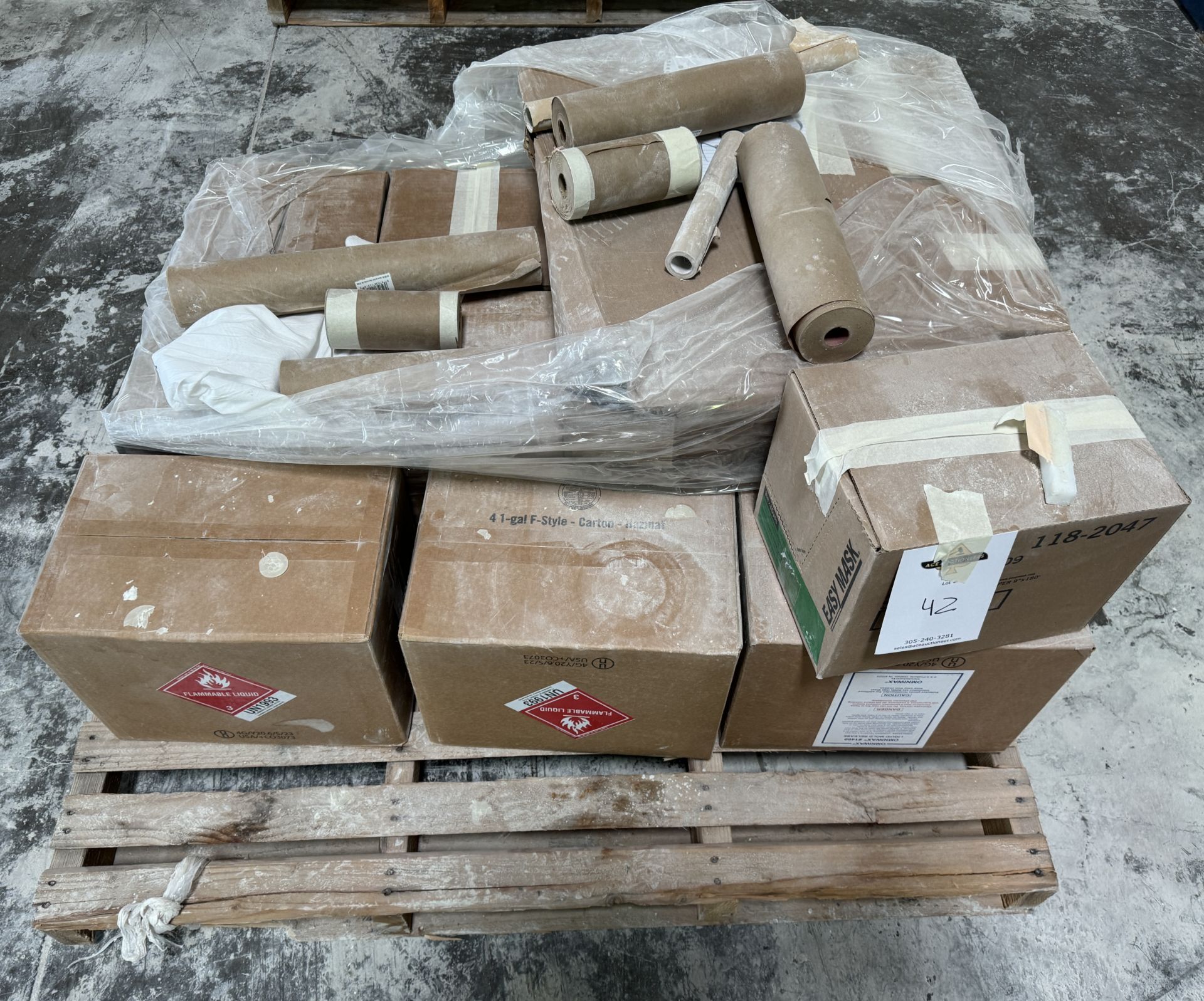 PALLET OF MASKING PAPER