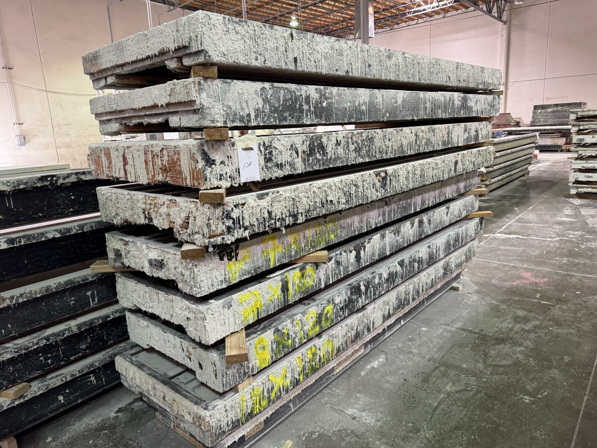 GRUBER VANITY MOLDS, PALLET STACKED HIGH