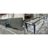 GRUBER SYSTEMS, MILES OF INDUSTRIAL CONVEYOR SYSTEM WITH SKATE WHEELS