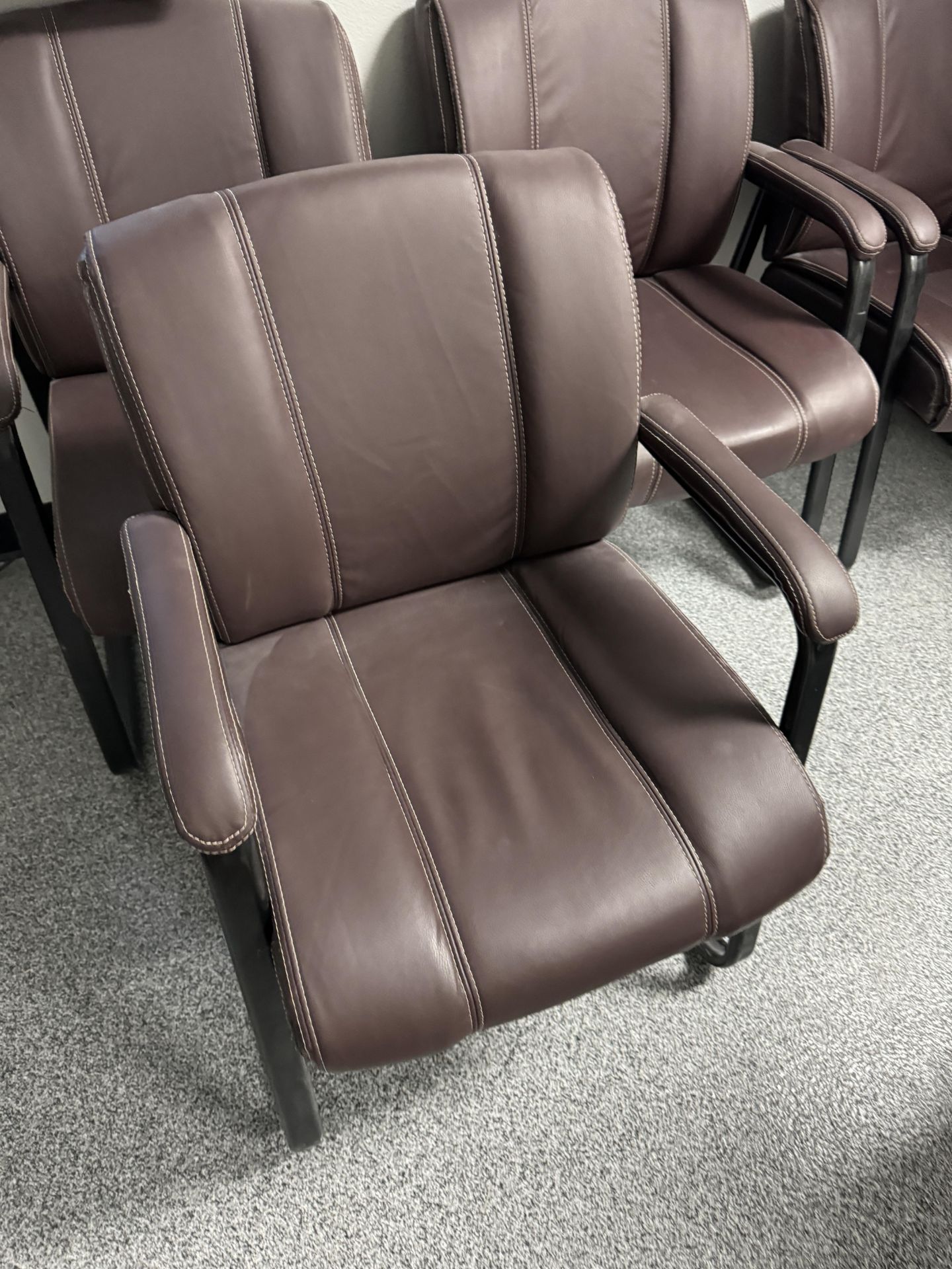 4 LEATHER CHAIRS - Image 2 of 2