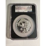 2020 China 5oz Silver Azure Dragon Vault Protector PF70 ULTRA CAMEO