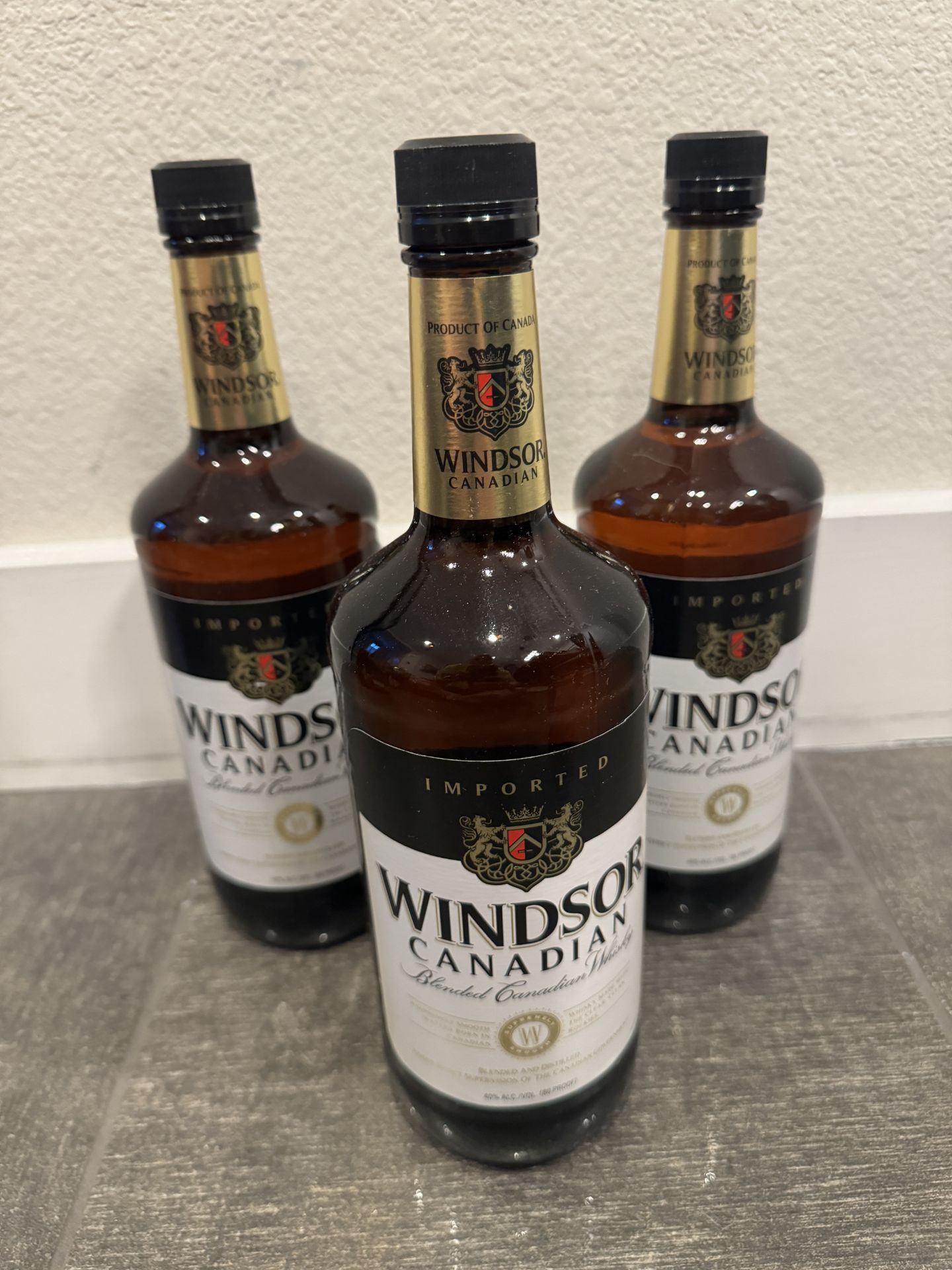 3 BOTTLES WINDSOR CANADIAN