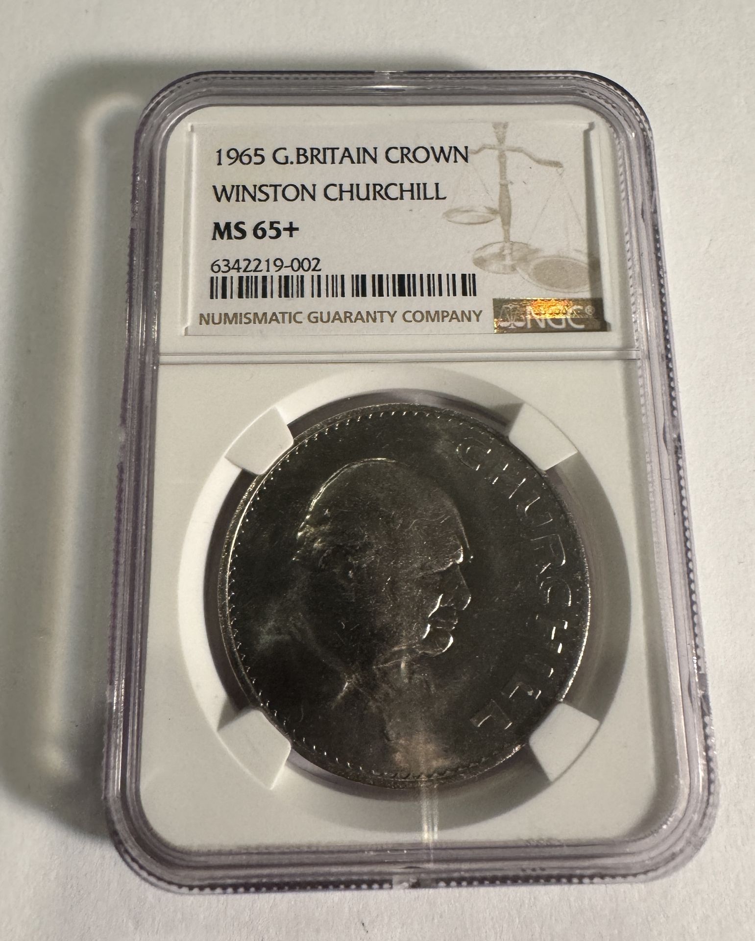 1965 G.BRITAIN CROWN WINSTON CHURCHILL MS 65+