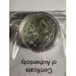 2021 2oz SILVER PIECE CESKA REPUBLIC