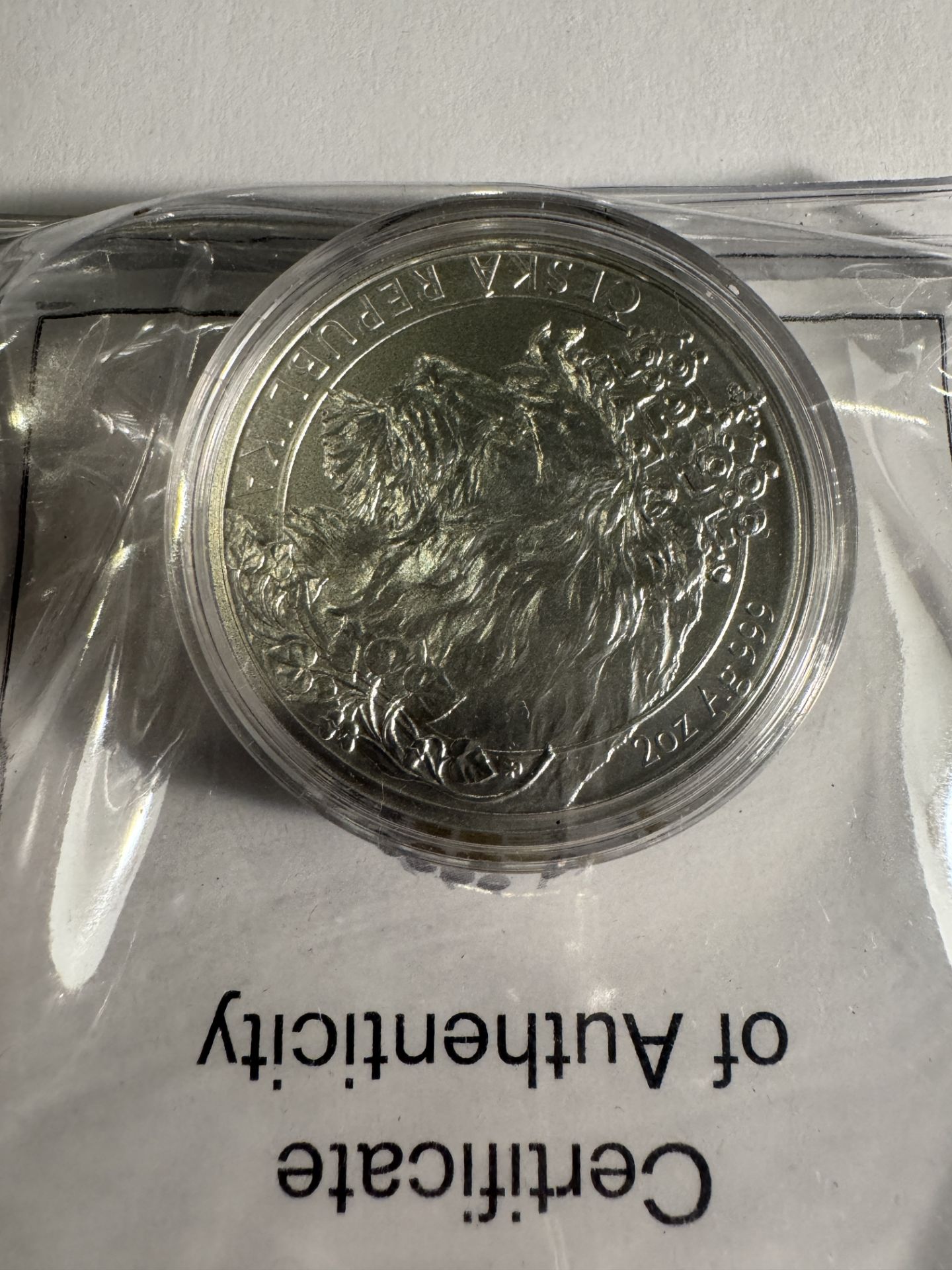 2021 2oz SILVER PIECE CESKA REPUBLIC